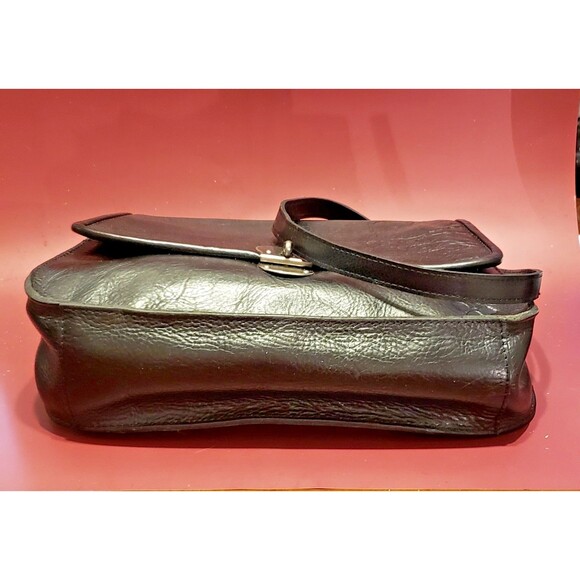 Preowned Patricia Nash Black Leather Messenger Bag -Rare, in excellent condition - Picture 5 of 7